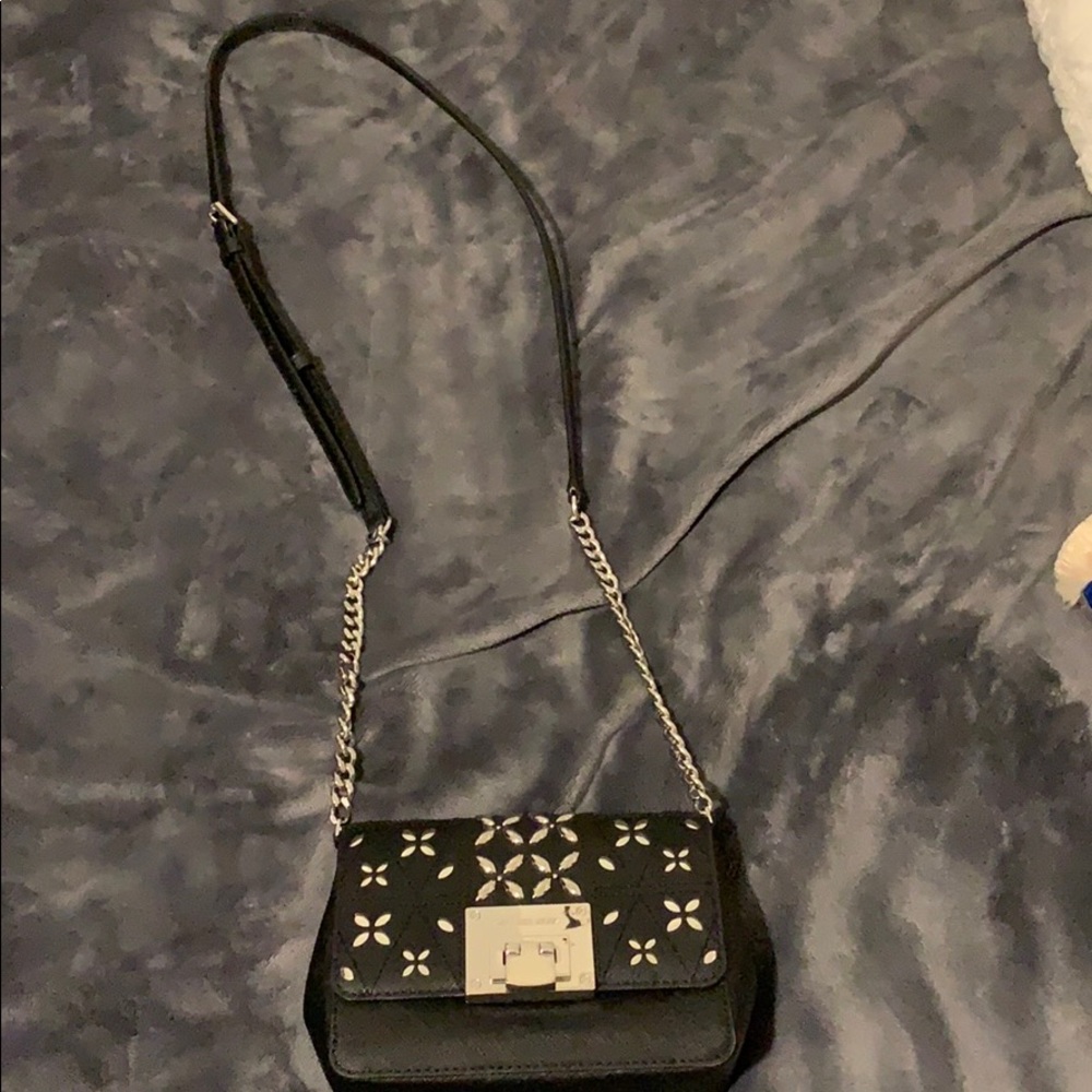 Michael Kors crossbody with silver hardware